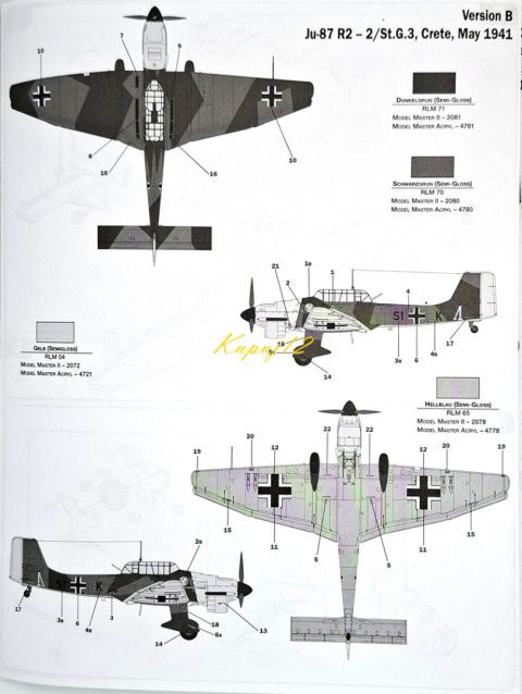 MODEL samolot do sklejania Junkers Ju-87 B2R2 Stuka+ podkład, farby, lakier, wash MODEL samolot do sklejania Junkers Ju-87 B2R2 Stuka+ podkład, farby, lakier, wash