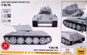 MODEL T-34/76 radziecki czołg Zestaw: klej, pędzle, farby, lakier, wash