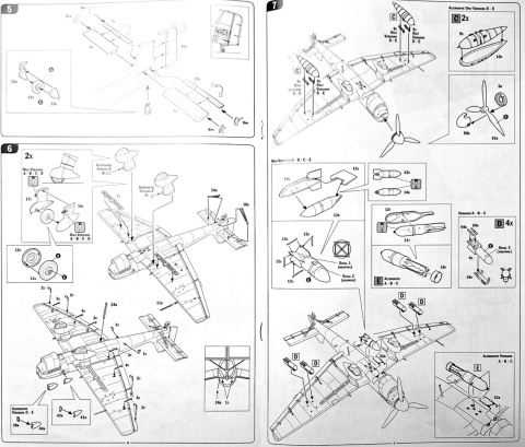 MODEL samolot do sklejania Junkers Ju-87 B-2/R-2 Picchiatello + podkład, farby, lakier, wash