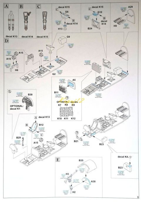 Model samolot do sklejania Messerschmitt Bf 110E Eduard Skala 1:72 7464