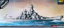 OKRĘT model amerykański pancernik , Missouri BB-63 skala 1:700+ klej, zestaw farb modelarskich z fabą podkładową....