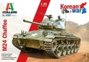 M24 CHAFFEE Amerykański czołg Plastikowy model do sklejania Podkład, farby