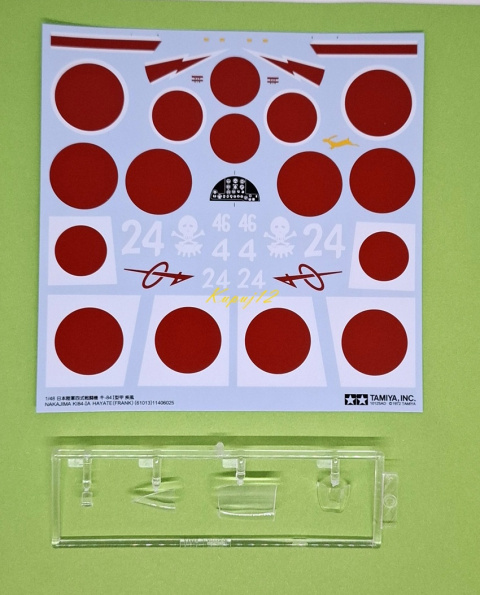 NAKAJIMA KI84 IA HAYATE plastikowy model do sklejania samolotu+ farby, lakier