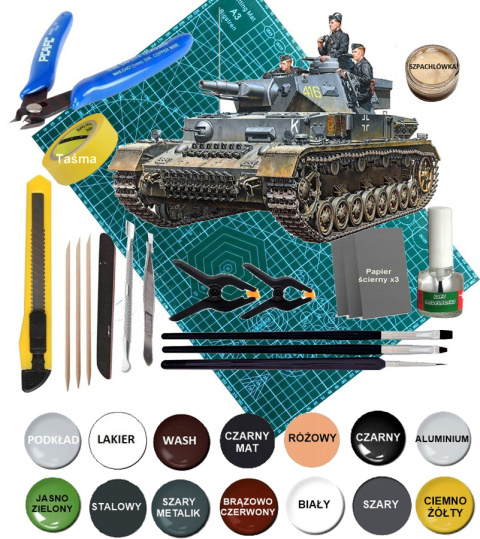 NIEMIECKI czołg Panzerkampfwagen Ausf.D Tamiya Skala 1:35