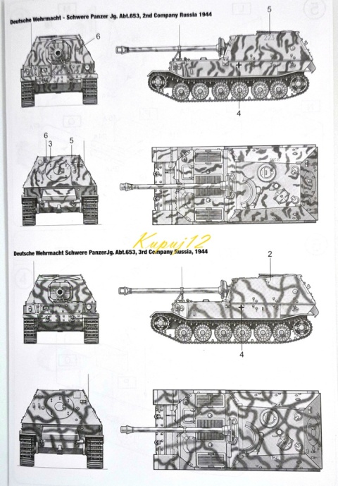Sd.Kfz.184 NIEMIECKIE działo samobieżne Elefant plastikowy model do sklejania Italeri skala 1 72