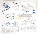MODEL samolotu F-8E CRUSADER + podkład, farby, lakier, wash