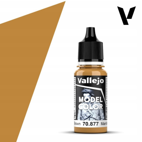 VALLEJO MODEL COLOR 158 Farba modelarska akrylowa 70877 GOLD BROWN 18 ml VALLEJO MODEL COLOR 158 Farba modelarska akrylowa 70877 GOLD BROWN 18 ml