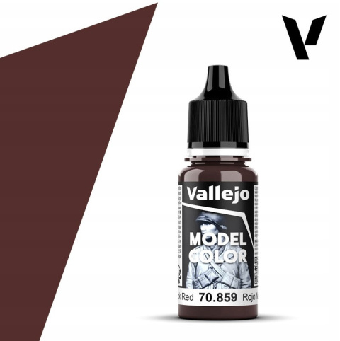 VALLEJO MODEL COLOR 041 Farba modelarska akrylowa 70859 BLACK RED 18 ml
