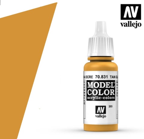 VALLEJO MODEL COLOR Farba modelarska akrylowa 70831 TAN GLAZE 17 ml VALLEJO MODEL COLOR Farba modelarska akrylowa 70831 TAN GLAZE 17 ml