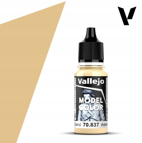 VALLEJO MODEL COLOR 022 Farba modelarska akrylowa 70837 PALE SAND 18 ml VALLEJO MODEL COLOR 022 Farba modelarska akrylowa 70837 PALE SAND 18 ml