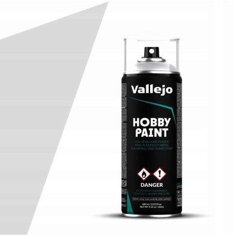 Vallejo 28011 Podkład akrylowy Spray szary GREY PRIMER 400ml