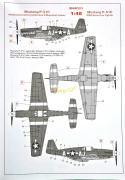 MODEL samolot do sklejania Mustang P-51C+ podkład, farby,lakier