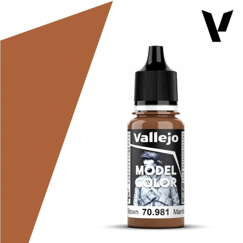 VALLEJO MODEL COLOR 160 Farba modelarska akrylowa 70981 ORANGE BROWN 18 ml VALLEJO MODEL COLOR 160 Farba modelarska akrylowa 70981 ORANGE BROWN 18 ml