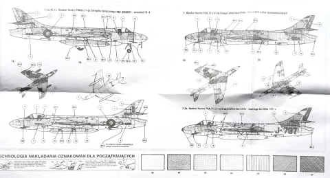 MODEL samolotu HAWKER HUNTER F Mk6 Plastyk Skala 1:72