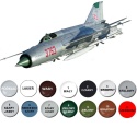 MODEL samolotu MiG-21PF Fishbed-D POLSKIE MALOWANIE + farby,