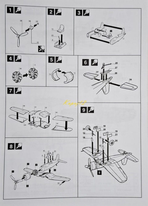 MODEL samolotu do sklejania F4U-1 Corsair Smer Skala 1 :72 0835