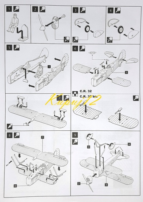 MODEL samolotu do sklejania Fiat CR-32 Freccia Smer Skala 1:48 0810 MODEL samolotu do sklejania Fiat CR-32 Freccia Smer Skala 1:48 0810