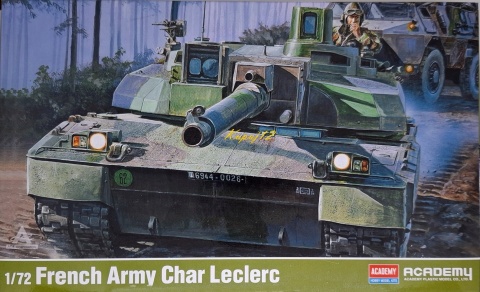 MODEL francuskiego czołgu do sklejania Char Leclerc Academy Skala 1:72