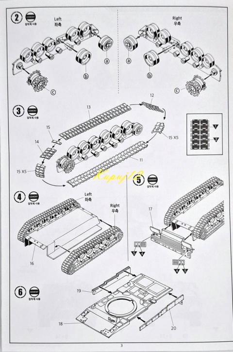 MODEL francuskiego czołgu do sklejania Char Leclerc Academy Skala 1:72