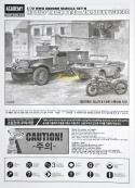 MODEL transporter amfibia, motor M3 Half Track & 14 ton Amphibion Vehicle Academy Skala 1:72