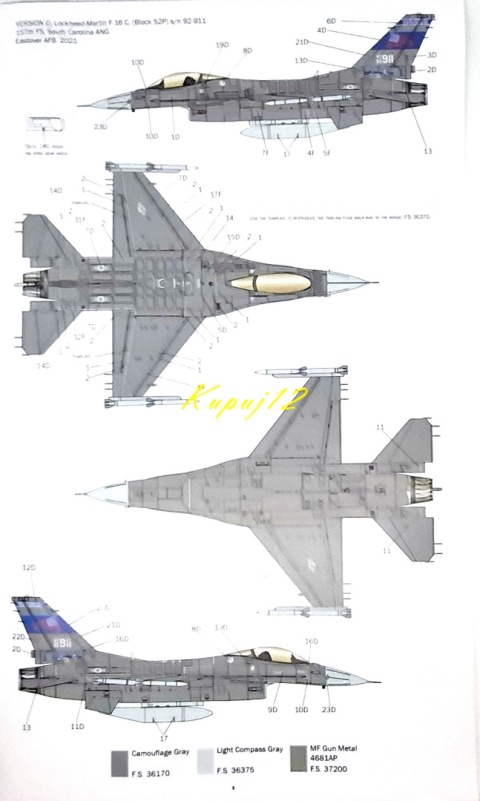 MODEL samolot do sklejania F-16C Fighting Falcon polski +klej, pędzle, farby,lakier MODEL samolot do sklejania F-16C Fighting Falcon polski +klej, pędzle, farby,lakier