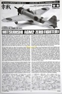 MITSUBISHI A6M2 Zero Fighter (Zeke) plastikowy model do sklejania samolotu Tamiya Skala 1:48