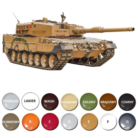 MODEL plastikowy czołg do sklejania LEOPARD 2A4 Skala 1:35 + farby, podkład, lakier... MODEL plastikowy czołg do sklejania LEOPARD 2A4 Skala 1:35 + farby, podkład, lakier...