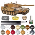 MODEL plastikowy czołg do sklejania LEOPARD 2A4 Skala 1:35 + klej, farby, podkład, lakier...
