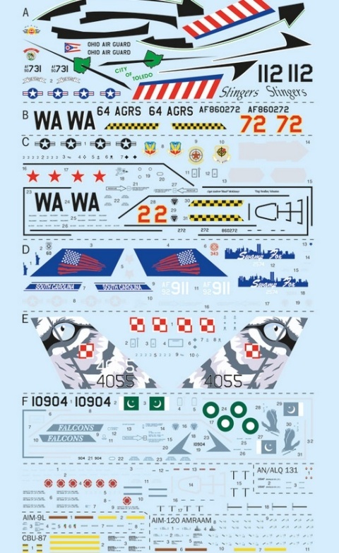 MODEL samolot do sklejania F-16C Fighting Falcon polski + zestaw, mata, farby,lakier