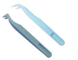 2x Pęseta plastikowa. Precyzyjne narzędzia do pracy z małymi przedmiotami.