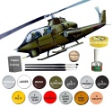 PLASTIKOWY model helikoptera Bell AH-1G Huey Cobra, Plastyk Skala 1:72_S134