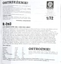 PLASTIKOWY model samolotu IŁ-2 m3 , polska wersja Plastyk Skla 1:72_S004