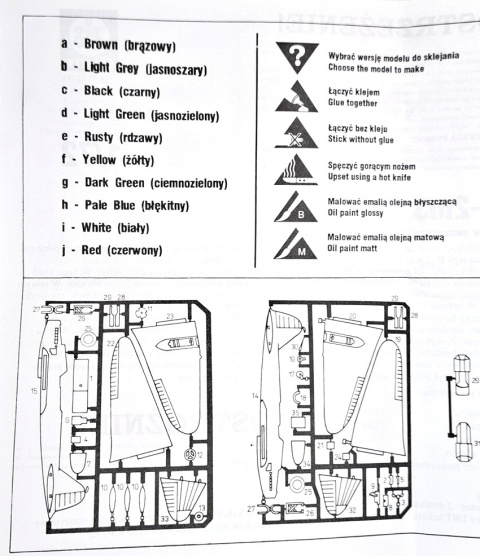 PLASTIKOWY model samolotu IŁ-2 m3 , polska wersja Plastyk Skla 1:72_S004