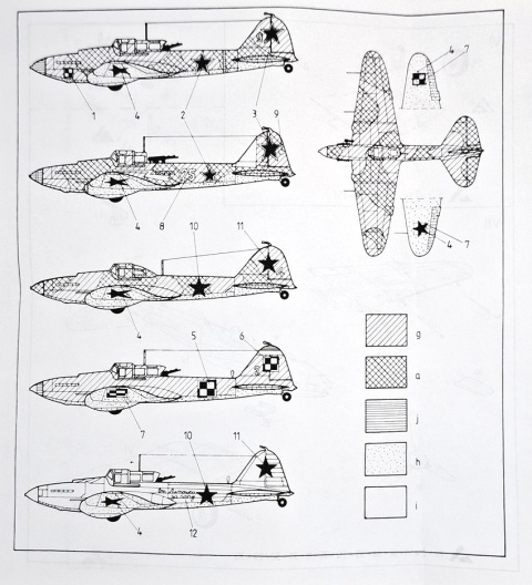 PLASTIKOWY model samolotu IŁ-2 m3 , polska wersja Plastyk Skla 1:72_S004