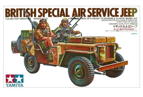 MODEL angielskiego samochodu terenowego Special air service jeep Tamiya Skala 1:35