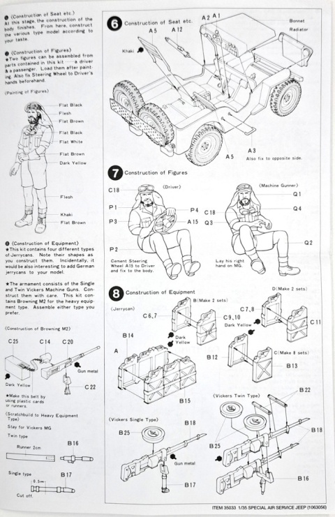 MODEL angielskiego samochodu terenowego Special air service jeep Tamiya Skala 1:35