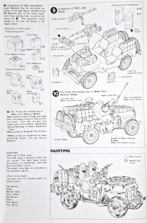 MODEL angielskiego samochodu terenowego Special air service jeep Tamiya Skala 1:35