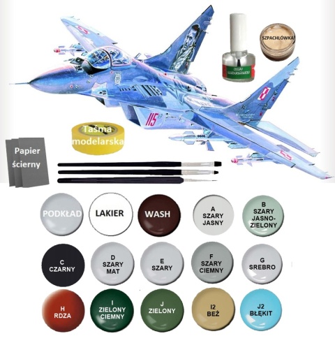 MODEL plastikowy samolot zestaw modelarski MiG-29M 23rd MisterCraft skala 1:72