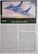 MODEL plastikowy samolot zestaw modelarski MiG-29M 23rd MisterCraft skala 1:72