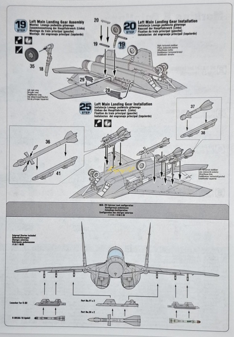 MODEL plastikowy samolot zestaw modelarski MiG-29M 23rd MisterCraft skala 1:72 MODEL plastikowy samolot zestaw modelarski MiG-29M 23rd MisterCraft skala 1:72