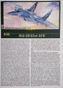 MODEL plastikowy samolot zestaw modelarski MiG-29M 23rd MisterCraft skala 1:72