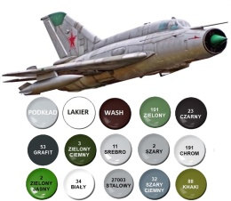 MODEL radzieckiego samolotu do sklejania Mig-21R Smer skala 1:72