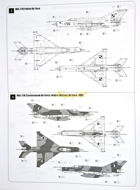 MODEL radzieckiego samolotu do sklejania Mig-21R Smer skala 1:72 MODEL radzieckiego samolotu do sklejania Mig-21R Smer skala 1:72