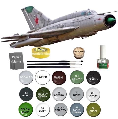 MODEL radzieckiego samolotu do sklejania Mig-21R Smer skala 1:72