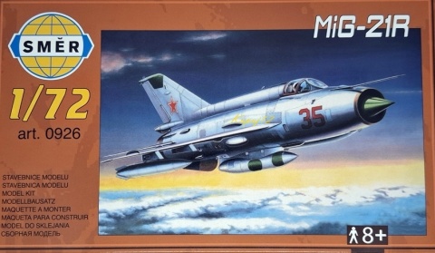 MODEL radzieckiego samolotu do sklejania Mig-21R Smer skala 1:72