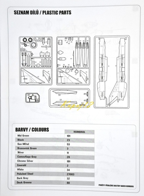 MODEL radzieckiego samolotu do sklejania Mig-21R Smer skala 1:72