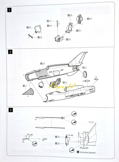MODEL radzieckiego samolotu do sklejania Mig-21R Smer skala 1:72