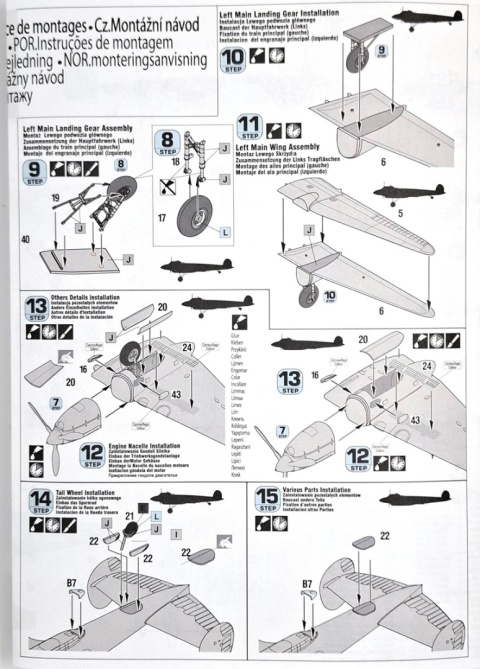 MODEL samolot do sklejania Pe-2 Finnish A.F Peshka MisterCraft skala 1:72