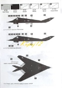 PLASTIKOWY model samolotu F-117A Nighthawk Operacja Pustynna Burza Areo Skala 1:72