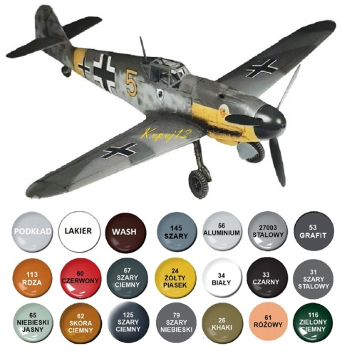 PLASTIKOWY model do sklejania Messerschmitt Bf-109 F2 Zvezda Skala 1:48_4802